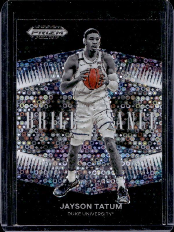 Jayson Tatum 2022 Prizm Draft Picks #BR-JT Brilliance - Circles RAW