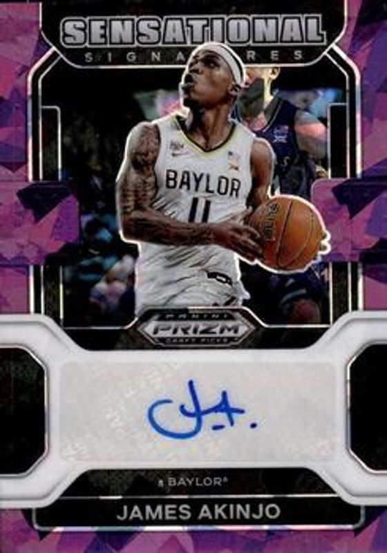 2022 Prizm Draft Picks #SS-JAK Sensational Signatures - Purple Ice /99
