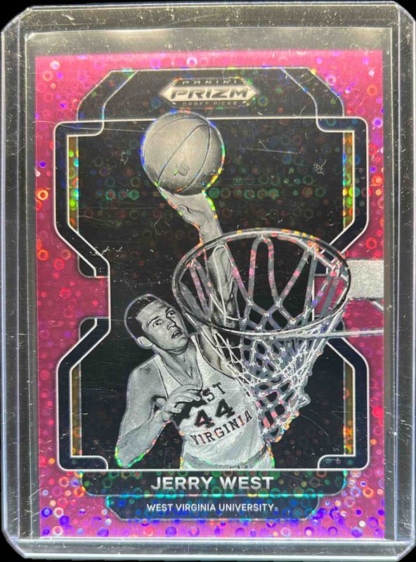 Jerry West 2022 Prizm Draft Picks #24 Pink Circles /20 RAW