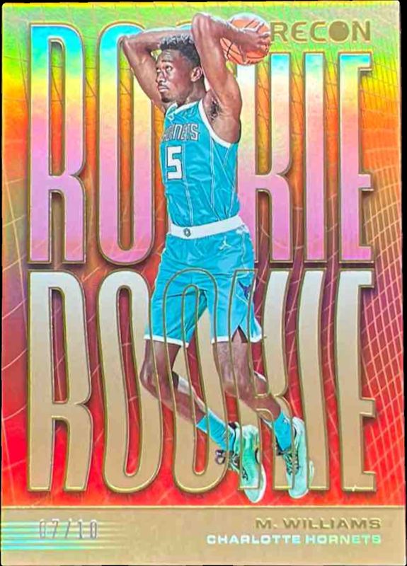 Mark Williams 2022 Recon #20 Rookie Recon - Gold /10 RAW