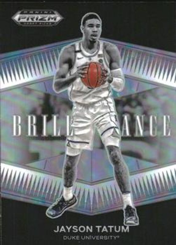 Jayson Tatum 2022 Prizm Draft Picks #BR-JT Brilliance - Silver RAW