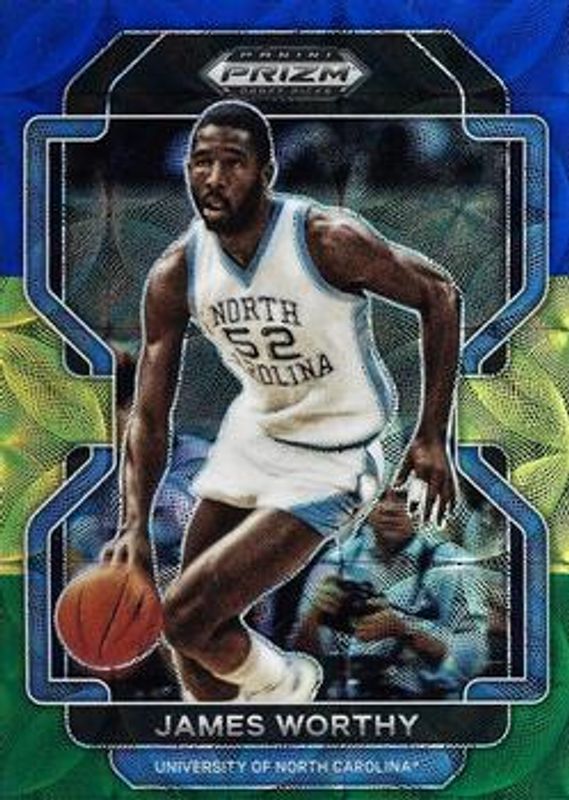 2022 Prizm Draft Picks #21 Choice Blue Yellow & Green