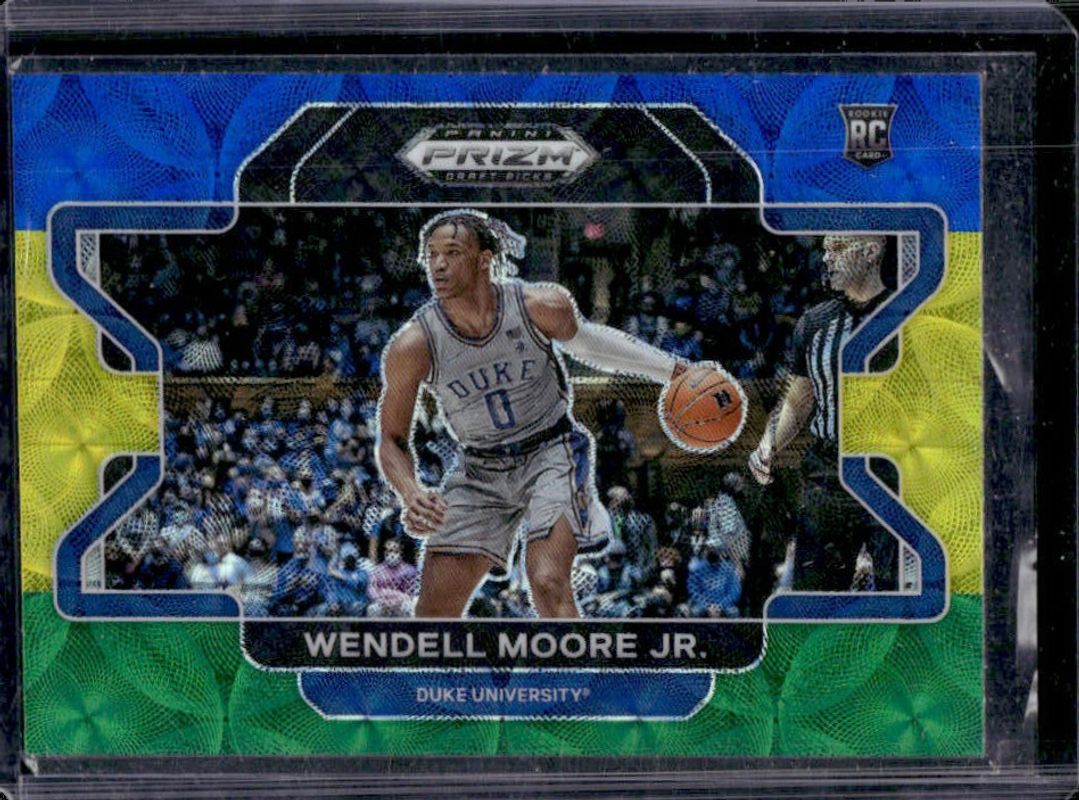 2022 Prizm Draft Picks #76b Choice Blue Yellow & Green