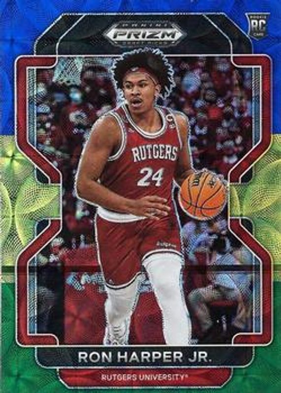 2022 Prizm Draft Picks #100 Choice Blue Yellow & Green