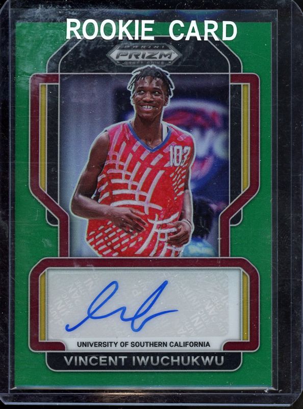 2022 Prizm Draft Picks #FS-VIW Freshman Signatures - Green