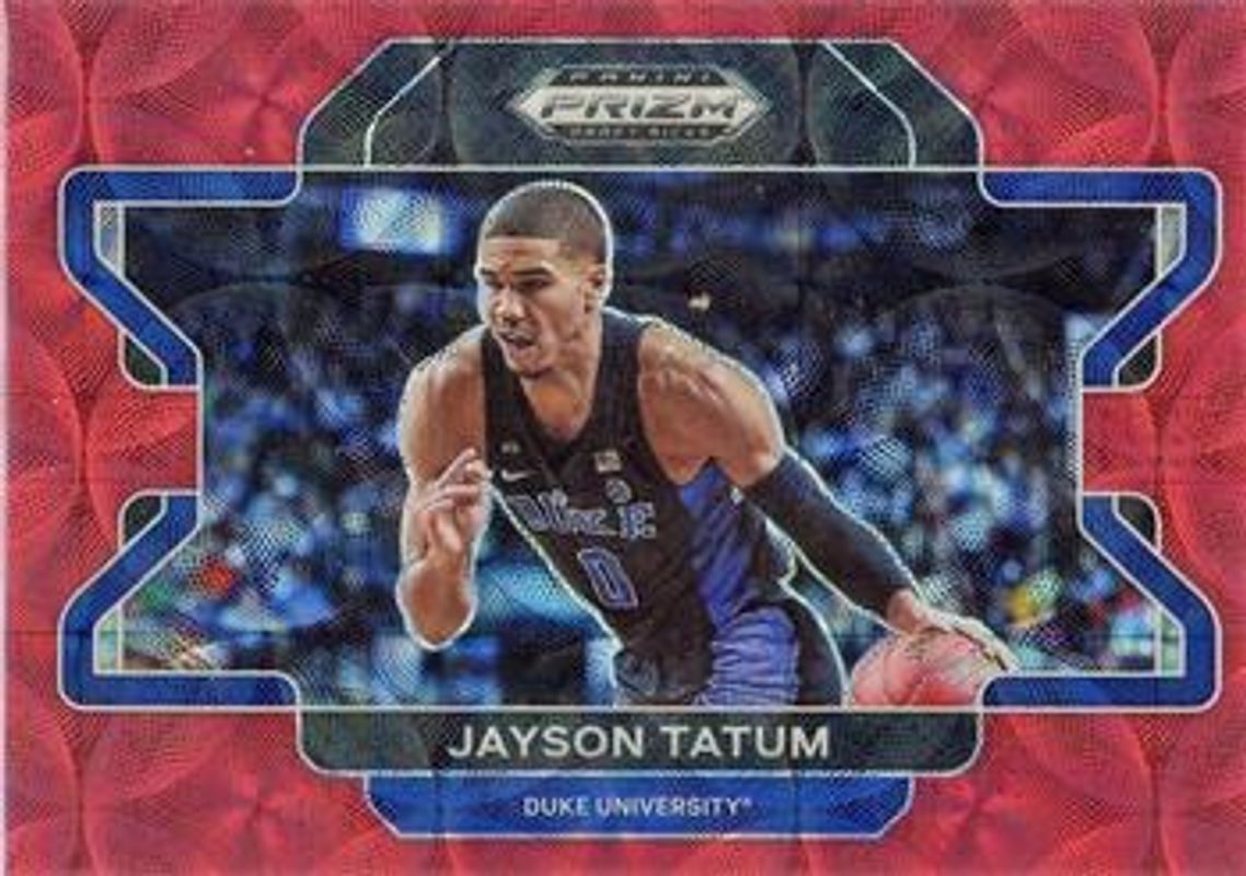Jayson Tatum 2022 Prizm Draft Picks #23b Choice Red /88 RAW
