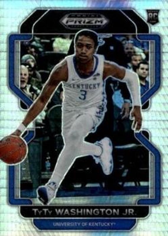 TyTy Washington Jr. 2022 Prizm Draft Picks #64 Hyper Rookie RAW