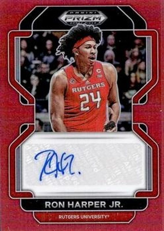 2022 Prizm Draft Picks #DP-RHJ Draft Picks Autographs - Red /199