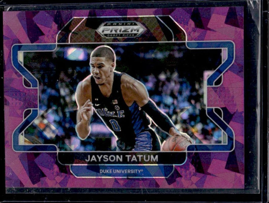Jayson Tatum 2022 Prizm Draft Picks #23b Purple Ice /149 RAW