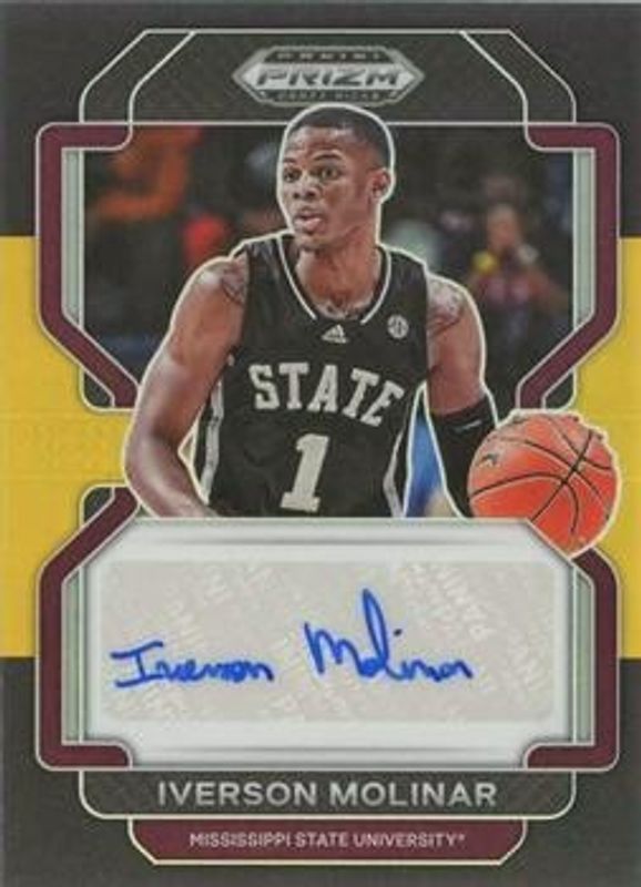 2022 Prizm Draft Picks #DP-IVM Draft Picks Autographs - Black Gold /5