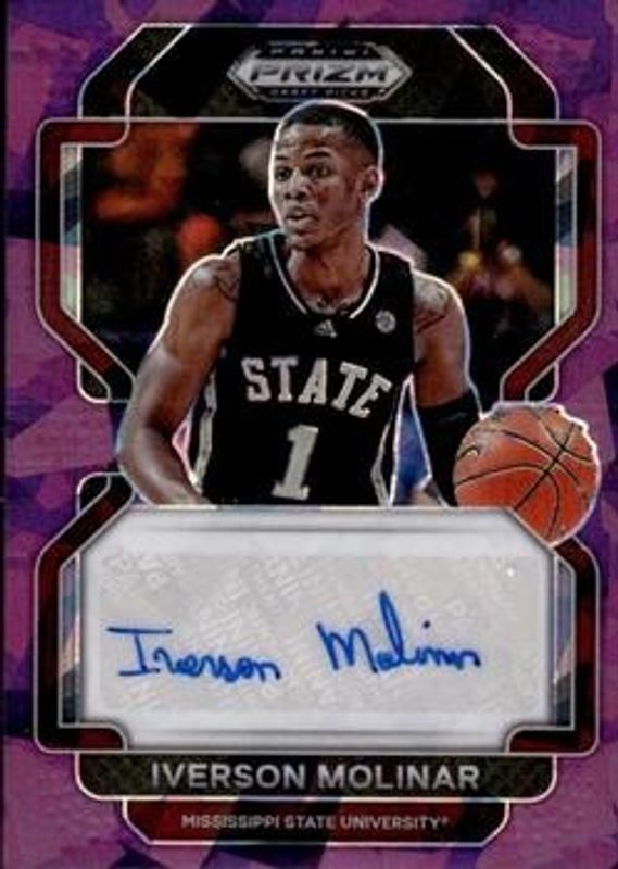 2022 Prizm Draft Picks #DP-IVM Draft Picks Autographs - Purple Ice /99