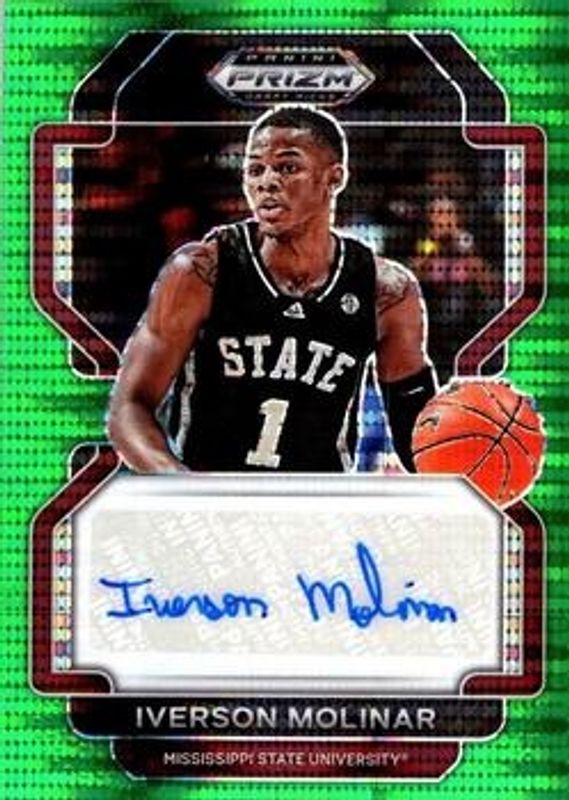 2022 Prizm Draft Picks #DP-IVM Draft Picks Autographs - Green Pulsar /25