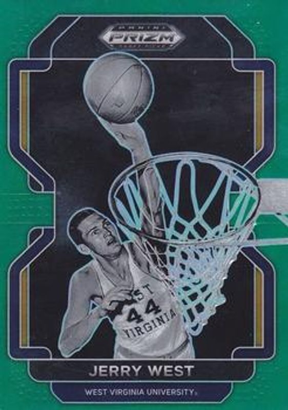 Jerry West 2022 Prizm Draft Picks #24 Green RAW