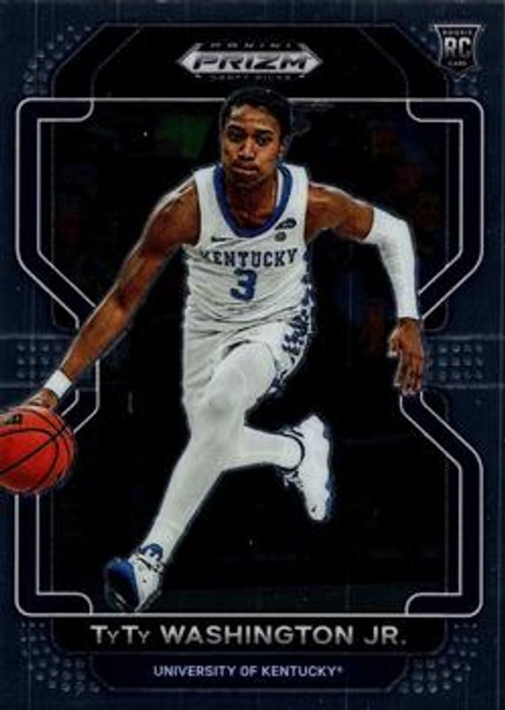 TyTy Washington Jr. 2022 Prizm Draft Picks #64 Base Rookie RAW