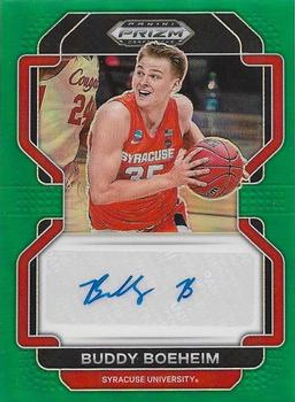 2022 Prizm Draft Picks #DP-BUD Draft Picks Autographs - Green