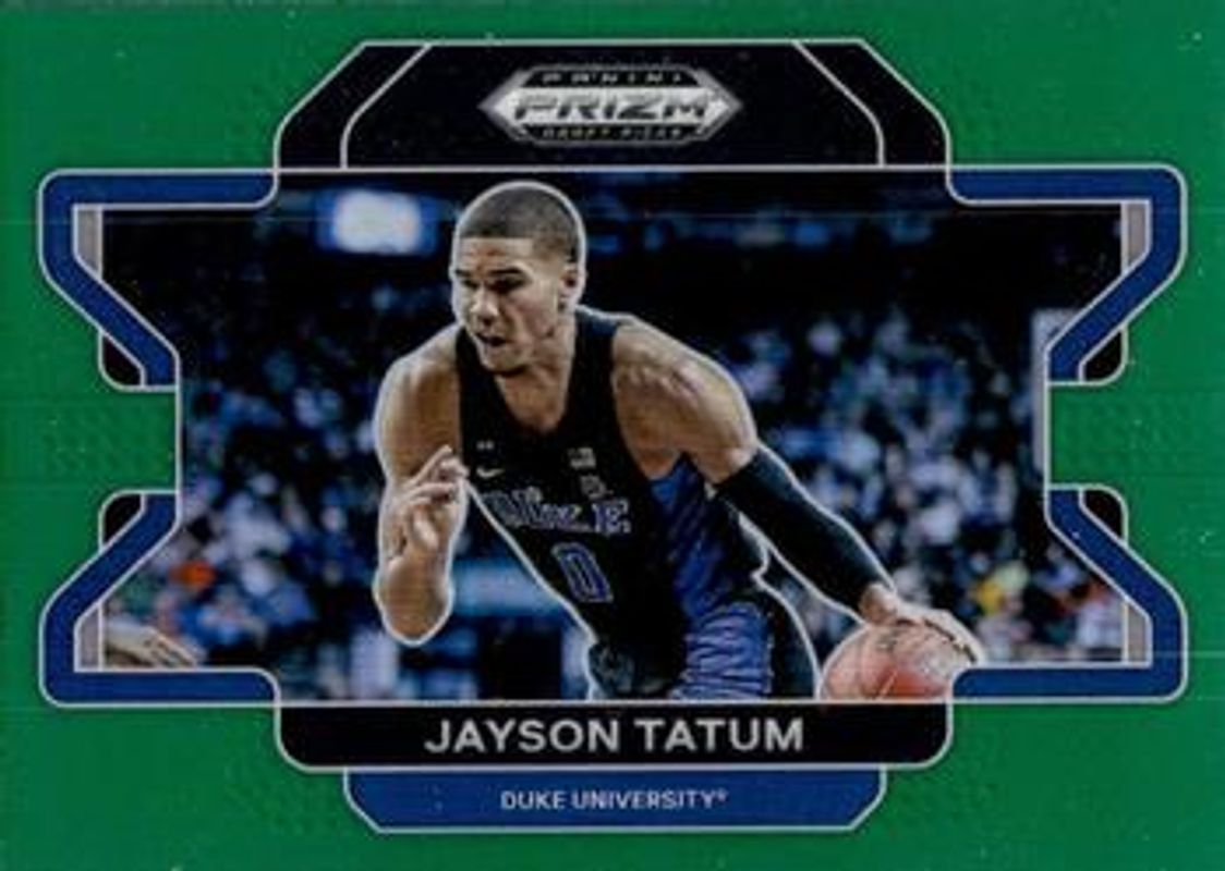 Jayson Tatum 2022 Prizm Draft Picks #23b Green RAW