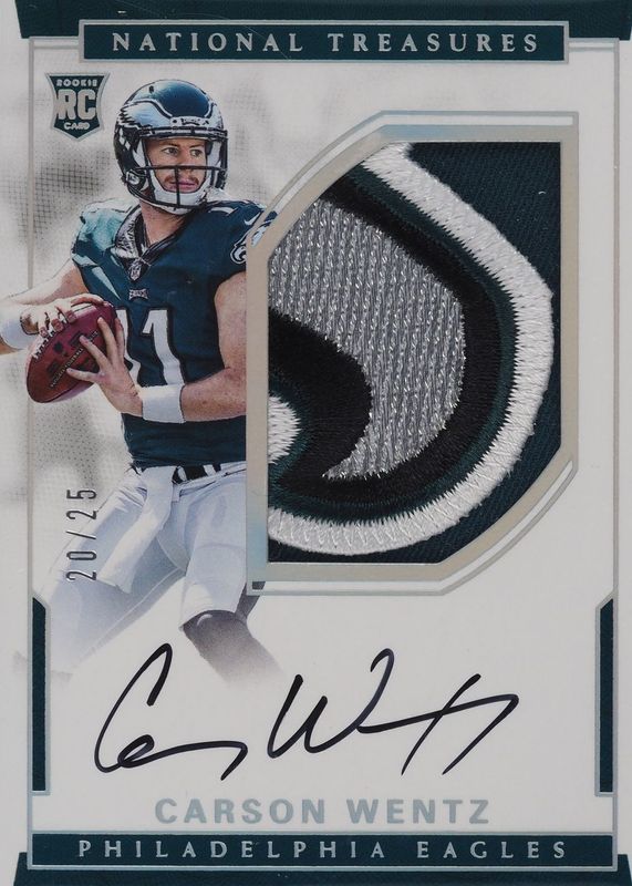 2016 National Treasures #102 Rookie Patch Auto - Holo Silver /25