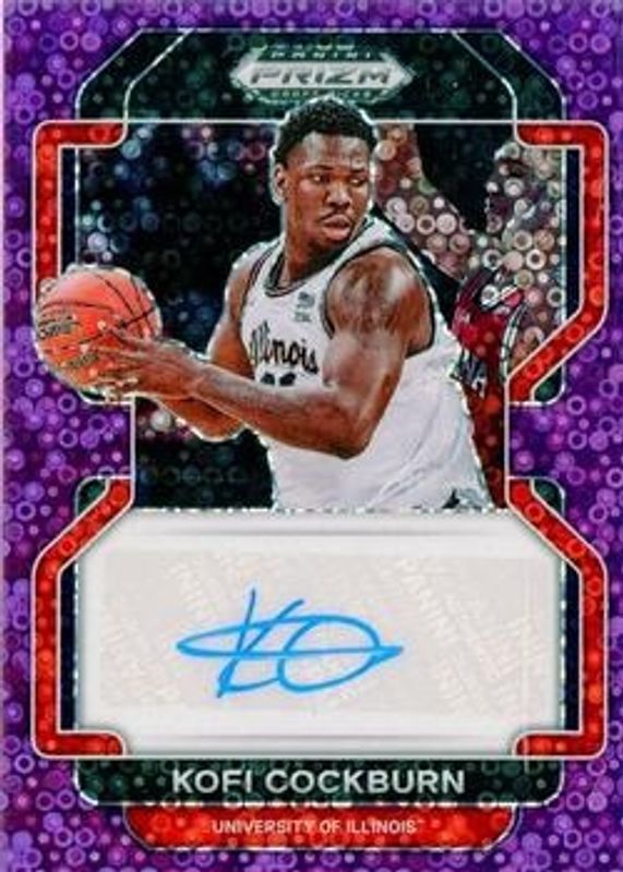 2022 Prizm Draft Picks #DP-KOF Draft Picks Autographs - Purple Circles /50