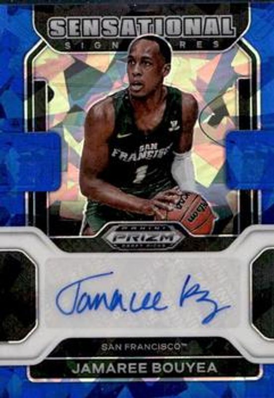 2022 Prizm Draft Picks #SS-JBO Sensational Signatures - Blue Ice /75