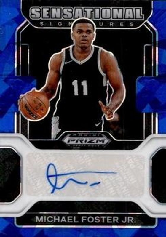 2022 Prizm Draft Picks #SS-MFJ Sensational Signatures - Blue Ice /75