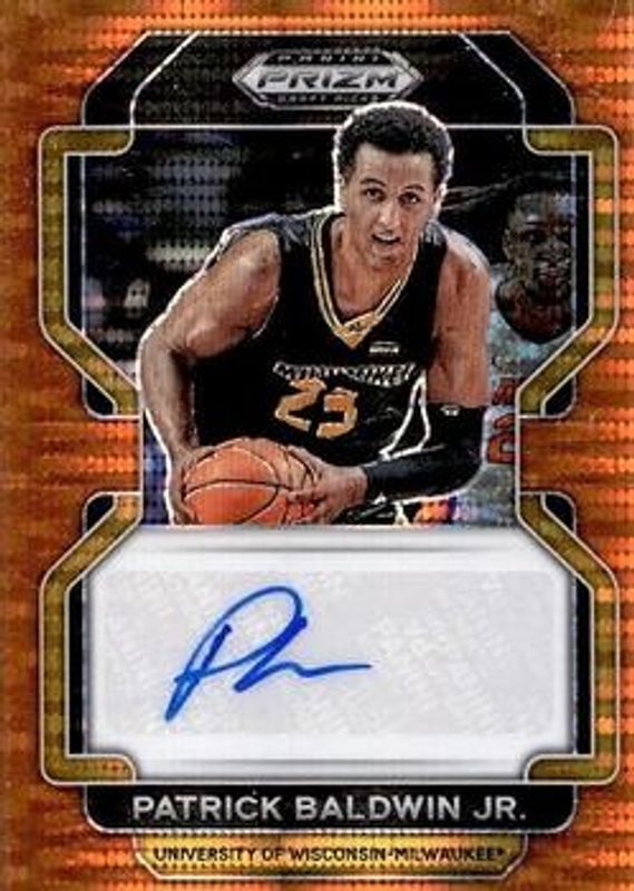 2022 Prizm Draft Picks #DP-PBJ Draft Picks Autographs - Orange Pulsar /49