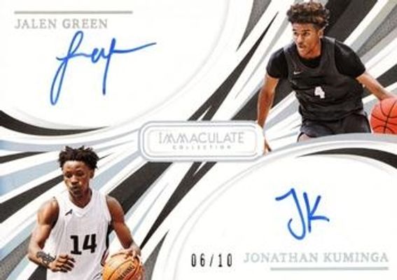 2021 Immaculate Collegiate #IDA-JK Immaculate Dual Autographs /10