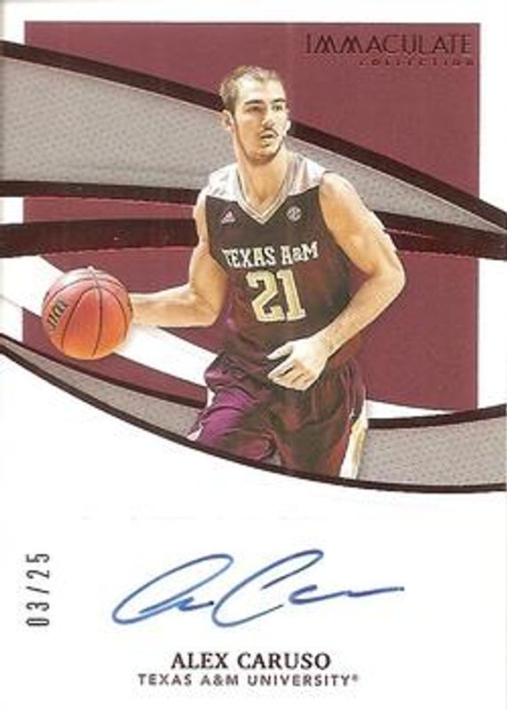 2021 Immaculate Collegiate #II-ACR Immaculate Ink - Red /25