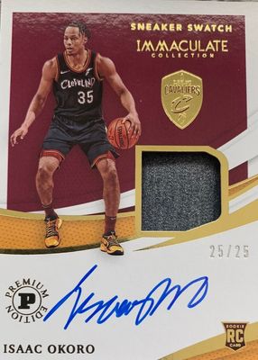 2020 Immaculate #RSS-IOK Rookie Sneaker Swatch Signatures Premium /25
