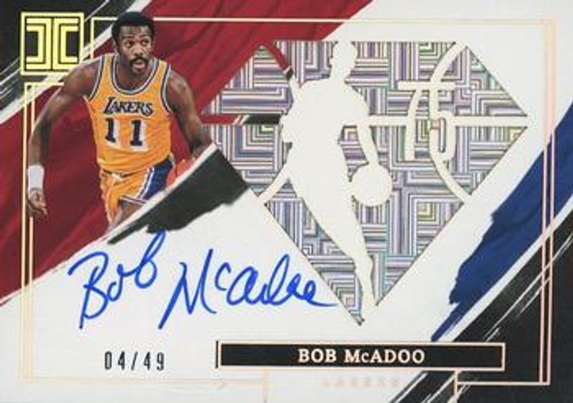 2021 Impeccable #75-BOB Impeccable NBA 75th Anniversary Autographs /25