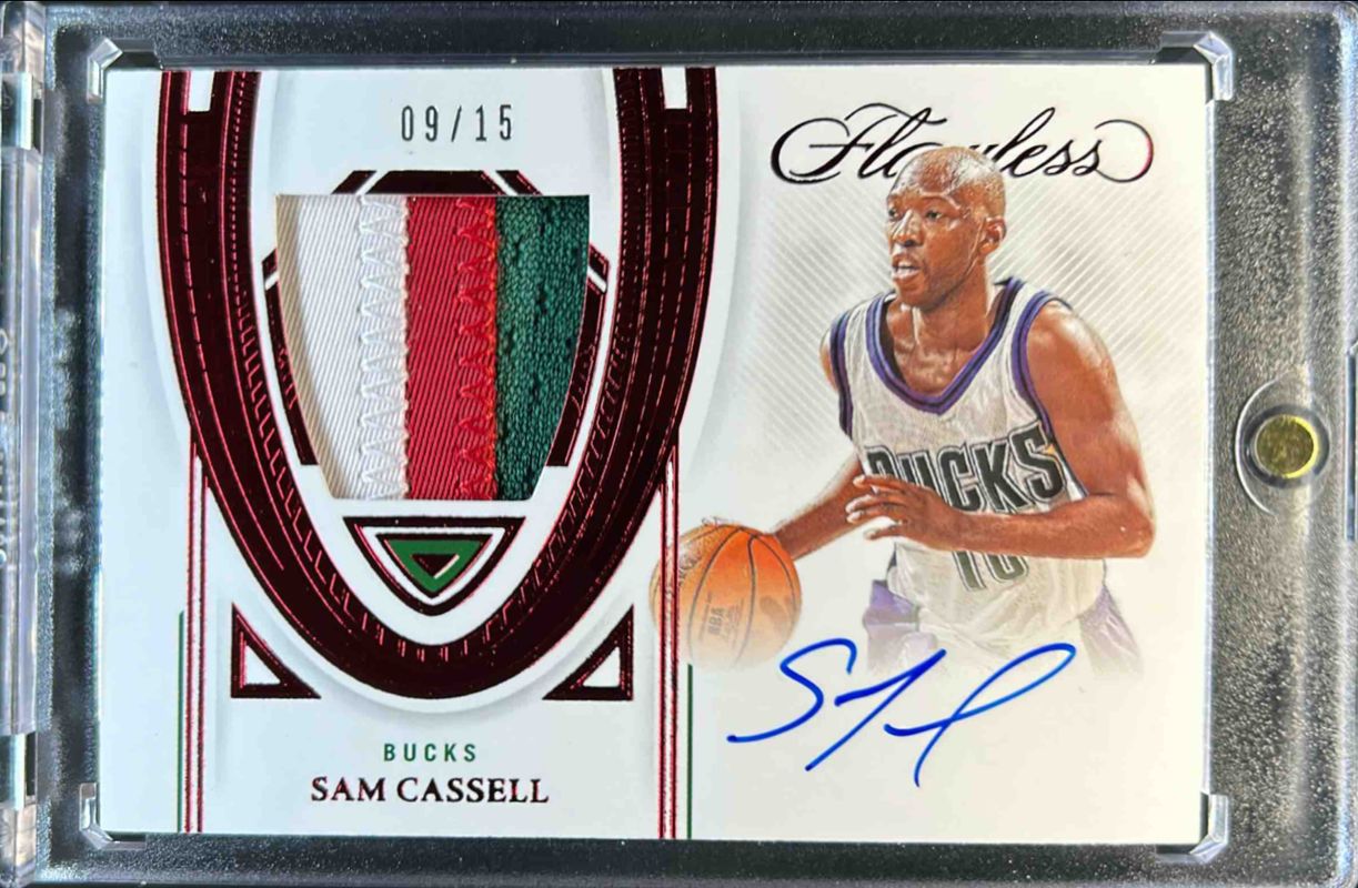 2021 Flawless #FPA-SAM Flawless Patch Autographs - Ruby /15
