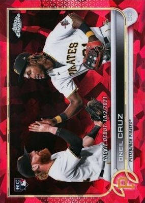 2022 Topps Chrome Update Sapphire Edition #US267 Rookie Debut - Red /5