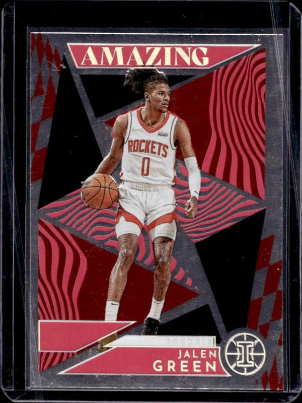 Jalen Green 2021 Illusions #2 Amazing - Pink Rookie RAW