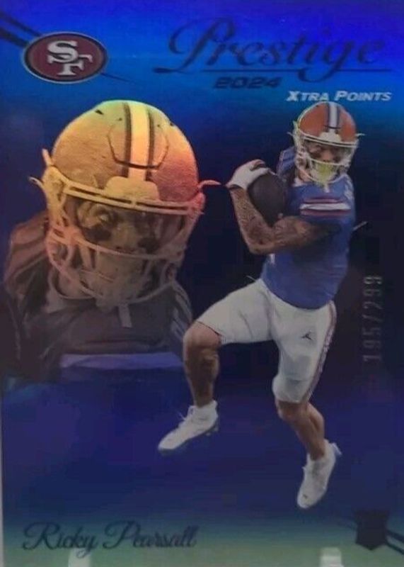 Ricky Pearsall 2024 Prestige #347 Blue Premium Xtra Points /299 Rookie RAW