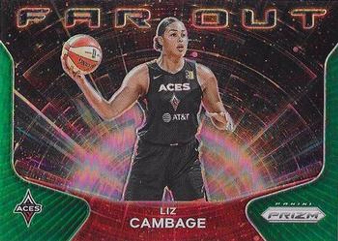 Liz Cambage 2021 Prizm WNBA #4 Far Out - Green RAW