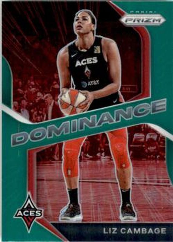 Liz Cambage 2021 Prizm WNBA #15 Dominance - Green RAW