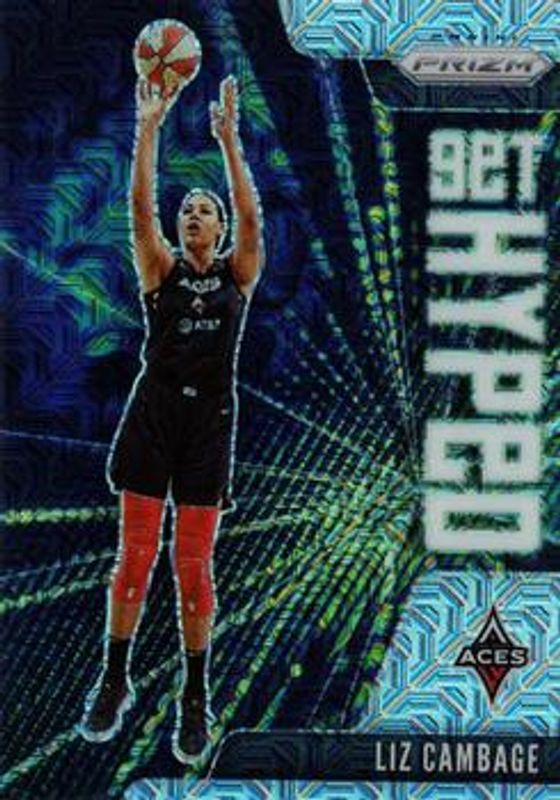 Liz Cambage 2021 Prizm WNBA #8 Get Hyped - Mojo /25 RAW