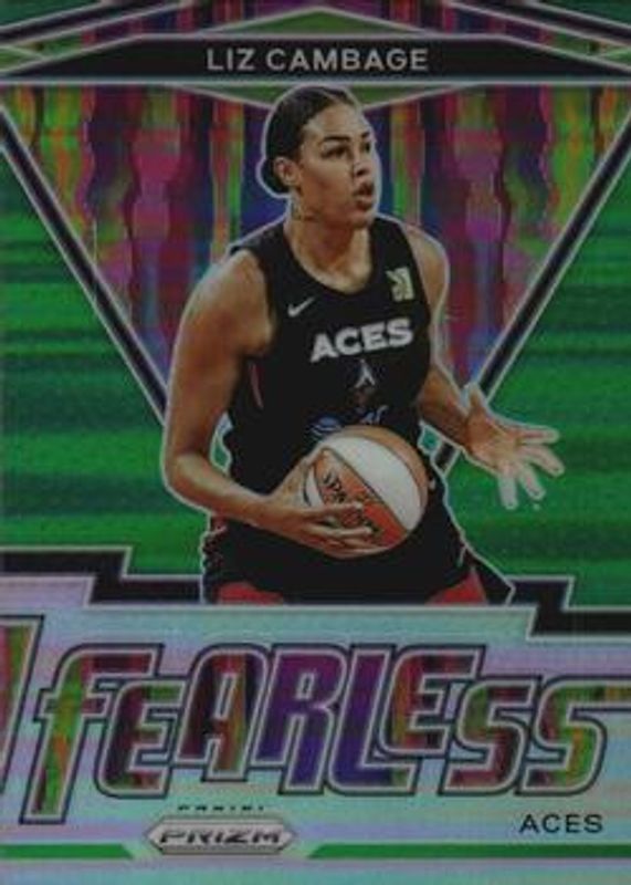 Liz Cambage 2021 Prizm WNBA #5 Fearless - Green RAW