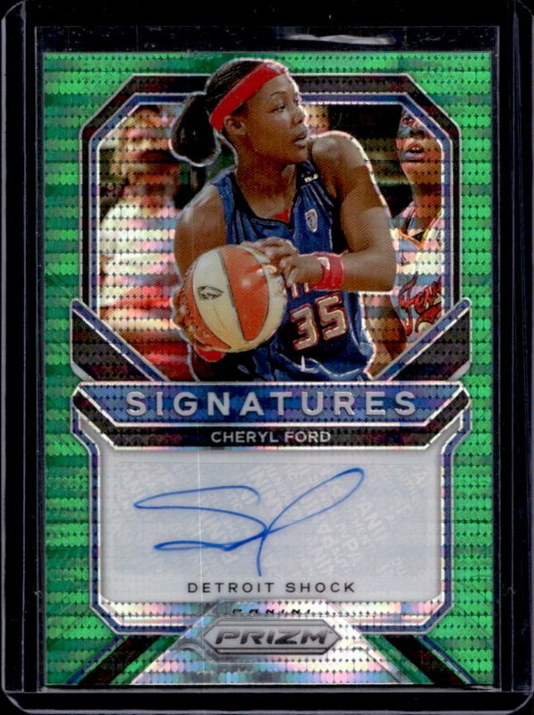 2021 Prizm WNBA #SG-CFD Signatures - Green Pulsar /25