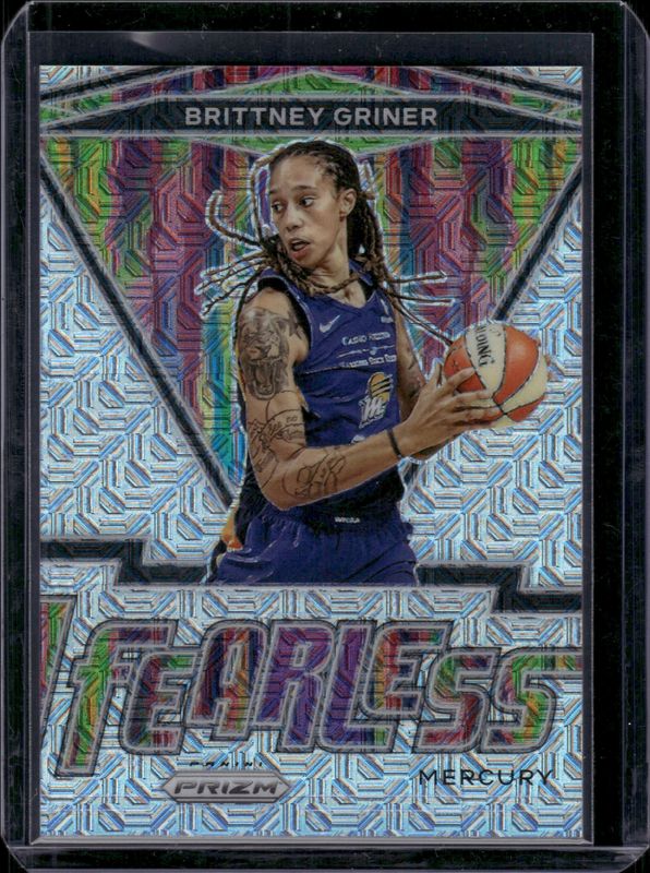 Brittney Griner 2021 Prizm WNBA #14 Fearless - Mojo /25 RAW
