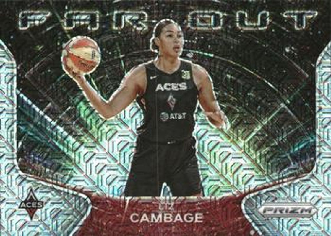 Liz Cambage 2021 Prizm WNBA #4 Far Out - Mojo /25 RAW