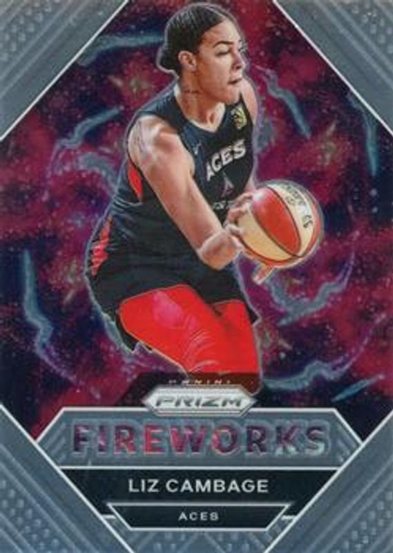 Liz Cambage 2021 Prizm WNBA #11 Fireworks RAW