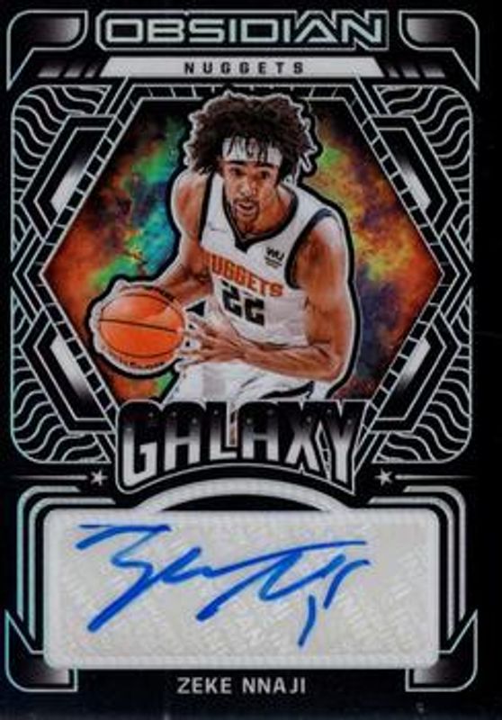 2021 Obsidian #GA-ZNJ Galaxy Autographs /75