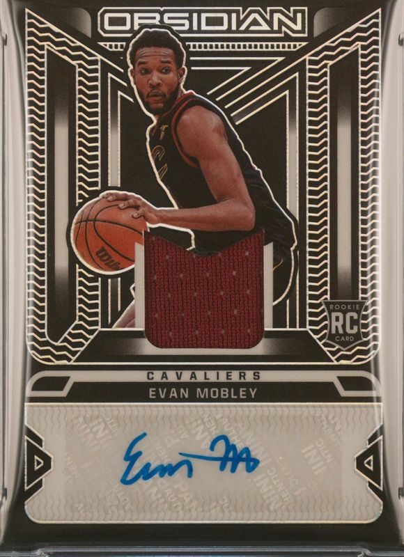 Evan Mobley 2021 Obsidian #RJI-EVM Rookie Jersey Ink /99 RAW