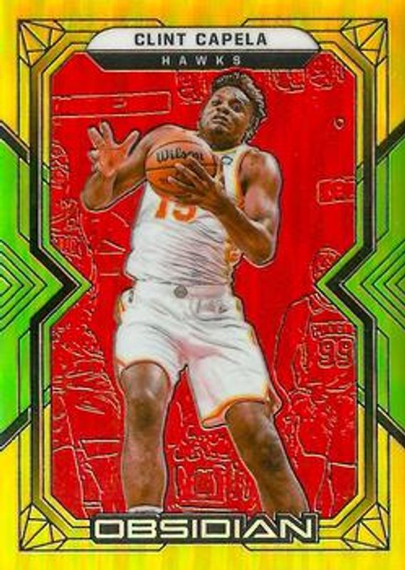 2021 Obsidian #66 Electric Etch Red Yellow Green Flood /99