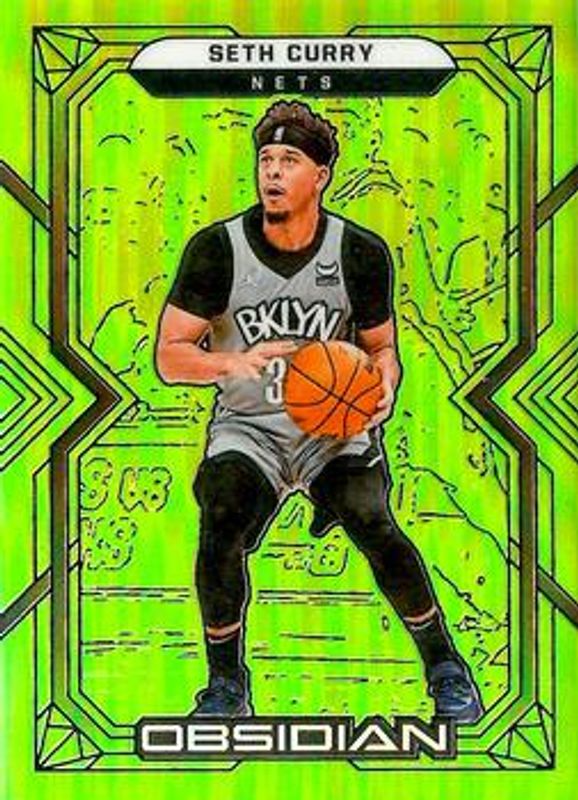 2021 Obsidian #71 Electric Etch Green Flood /25