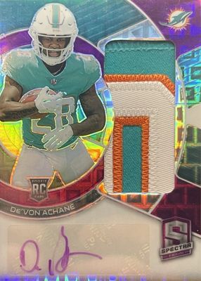 2023 Spectra #209 Rookie Patch Auto - Neon Purple /30