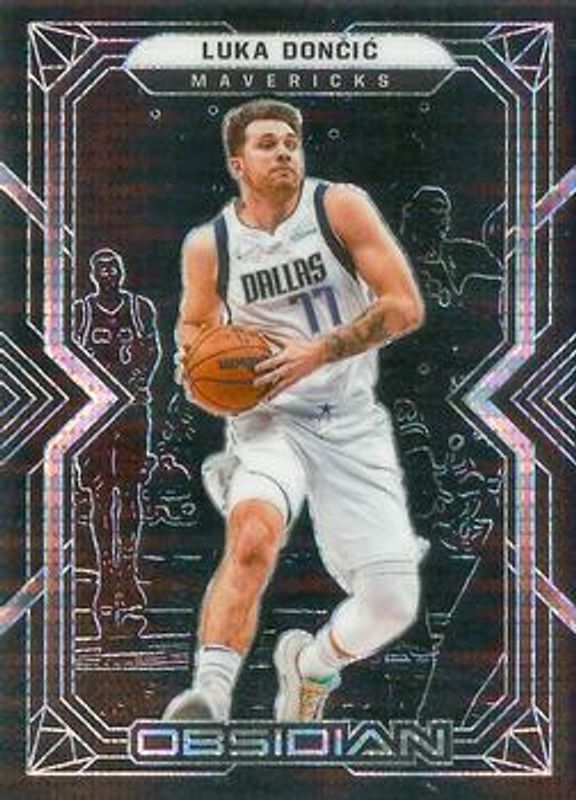 Luka Doncic 2021 Obsidian #77 Electric Etch Asia RAW