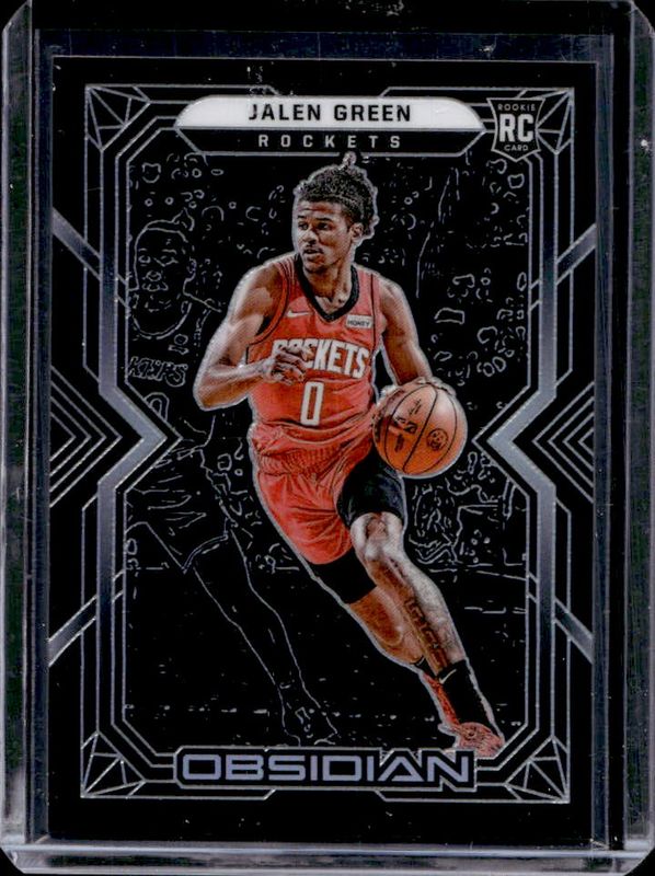 Jalen Green 2021 Obsidian #152 Base Rookie RAW