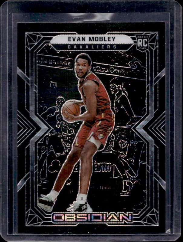 Evan Mobley 2021 Obsidian #153 Electric Etch Asia Rookie RAW