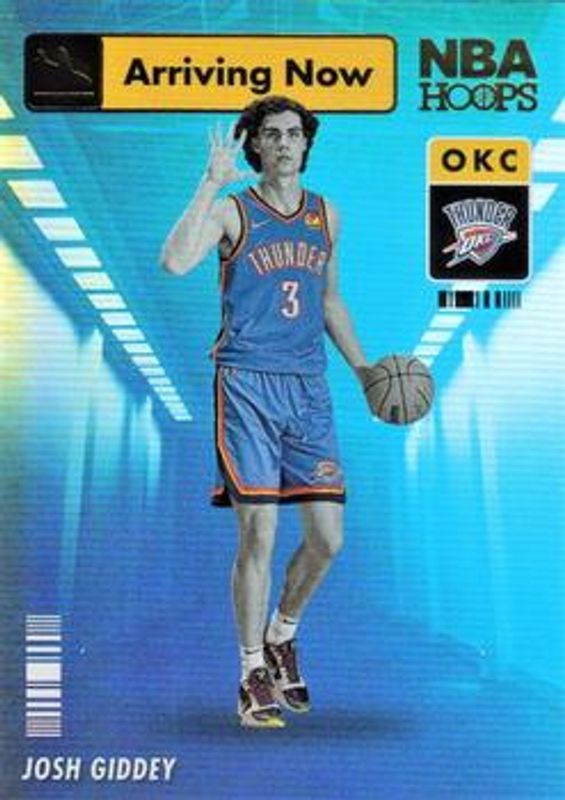 Josh Giddey 2021 Hoops #16 Arriving Now - Holo Rookie RAW